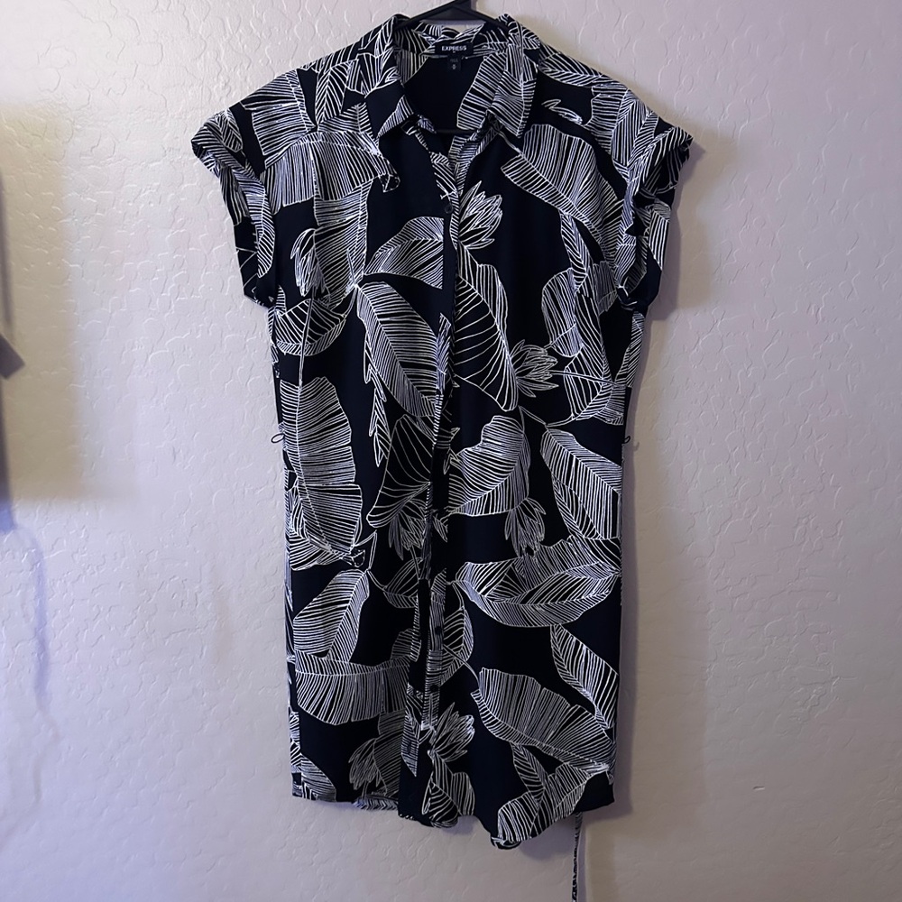 Express Monochrome Patterned Dress
